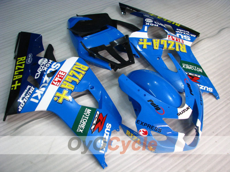 Kit carene a iniezione per GSXR600 04-05 - Blu, Nero - DUNLOP, Rizla+ #OYO87901419 Immagine secondaria del prodotto