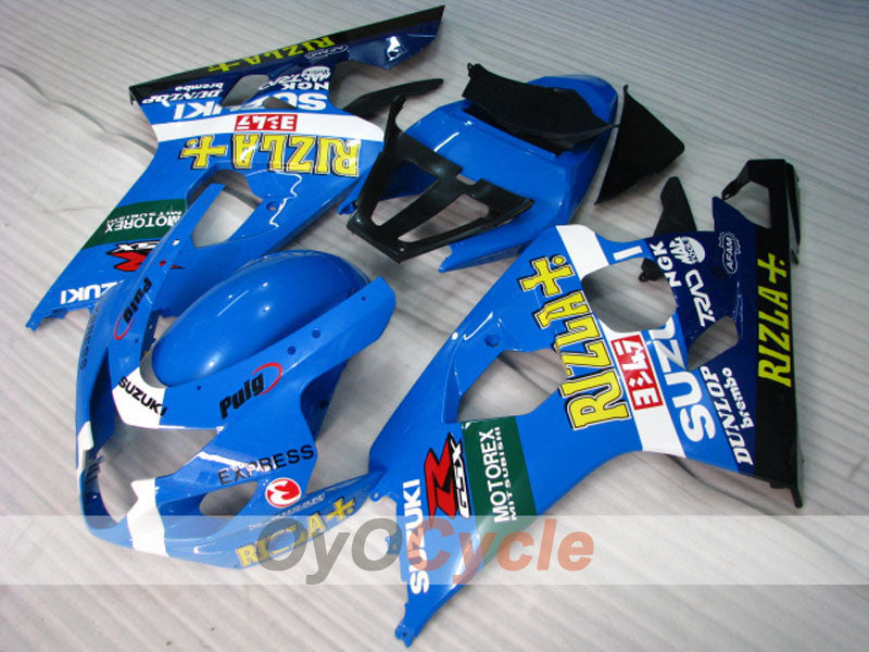 Kit carene a iniezione per GSXR600 04-05 - Blu, Nero - DUNLOP, Rizla+ #OYO87901419 Immagine principale del prodotto
