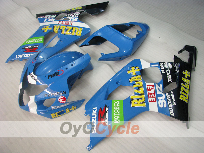 Kit carene a iniezione per GSX R750 04-05 - Blu, Bianco - Rizla+ #OYO87901234 Immagine principale del prodotto