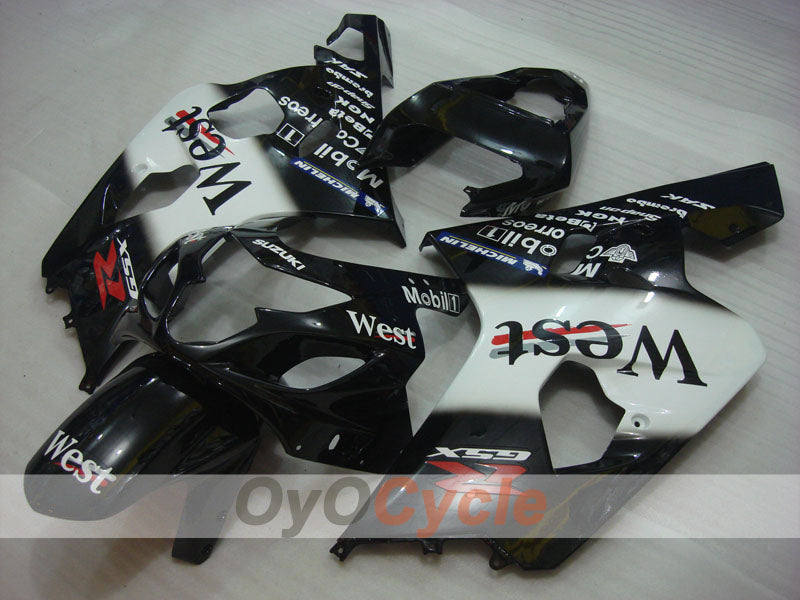 Kit carene a iniezione per GSXR600 04-05 - Bianco, Nero - West #OYO87901423 Immagine principale del prodotto