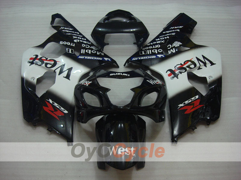Kit carene a iniezione per GSXR600 04-05 - Bianco, Nero - West #OYO87901423 Immagine secondaria del prodotto