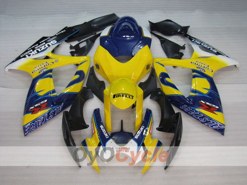 Kit carenatura a iniezione per GSX R600 06-07 - Giallo, Blu - Corona, MOTUL #OYO87901435 Immagine secondaria del prodotto
