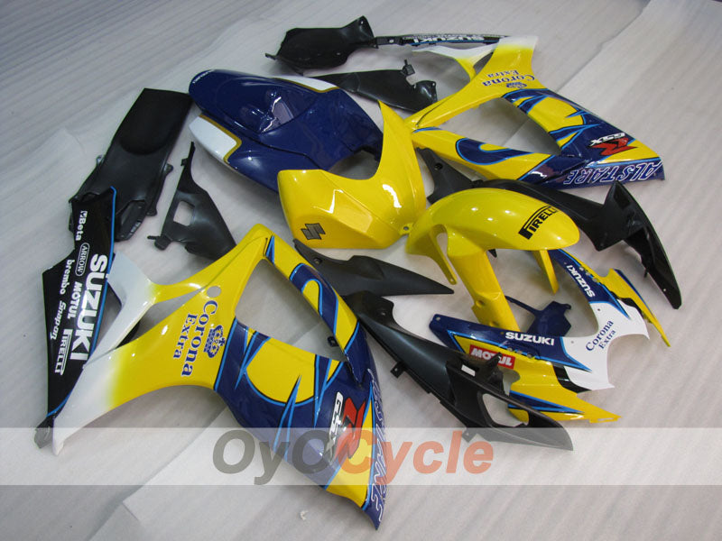 Kit carenatura a iniezione per GSX R600 06-07 - Giallo, Blu - Corona, MOTUL #OYO87901435 Immagine principale del prodotto