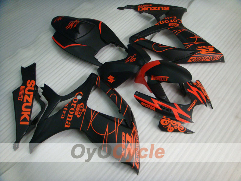Kit carene a iniezione per GSX R750 anni 06-07 - Arancione, Nero - Corona #OYO87901267 Immagine principale del prodotto