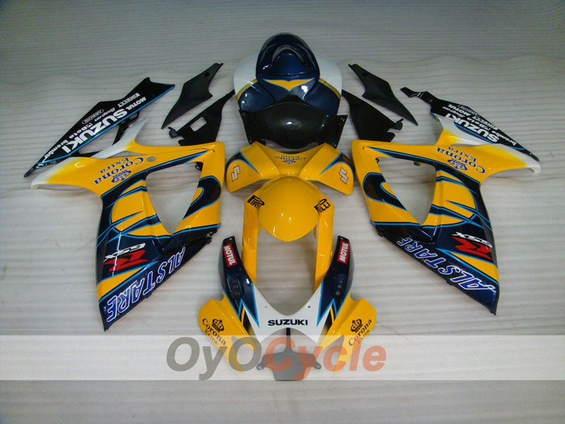 Carena a iniezione per GSX R750 06-07 - Giallo, Nero - Corona #OYO87901268 Immagine secondaria del prodotto