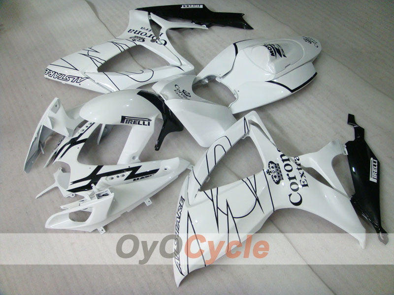 Kit carene a iniezione per GSX R750 06-07 - Bianco, Nero - Corona #OYO87901269 Immagine principale del prodotto
