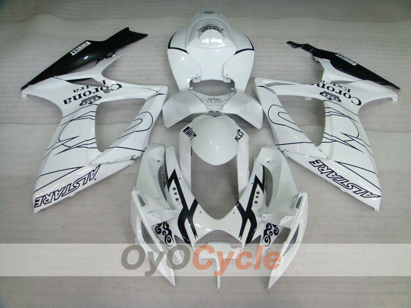Kit carene a iniezione per GSX R600 06-07 - Bianco, Nero - Corona, MOTUL #OYO87901438 Immagine secondaria del prodotto