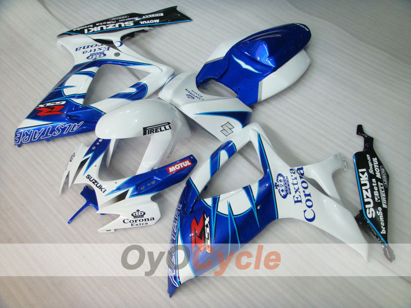 Kit carene a iniezione per GSX R750 06-07 - Blu, Bianco - Corona #OYO87901275 Immagine principale del prodotto