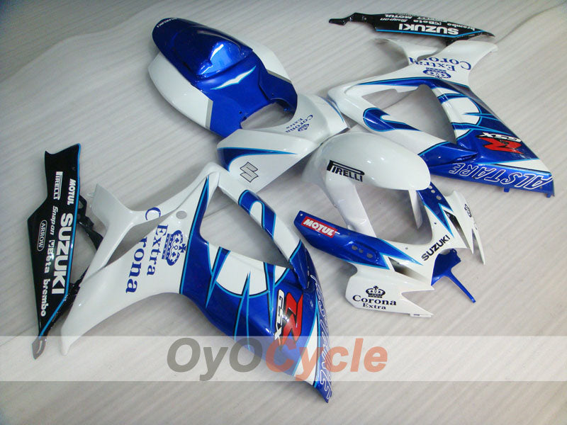 Kit carenatura a iniezione per GSX R600 06-07 - Blu, Bianco - Corona #OYO87901448 Immagine principale del prodotto
