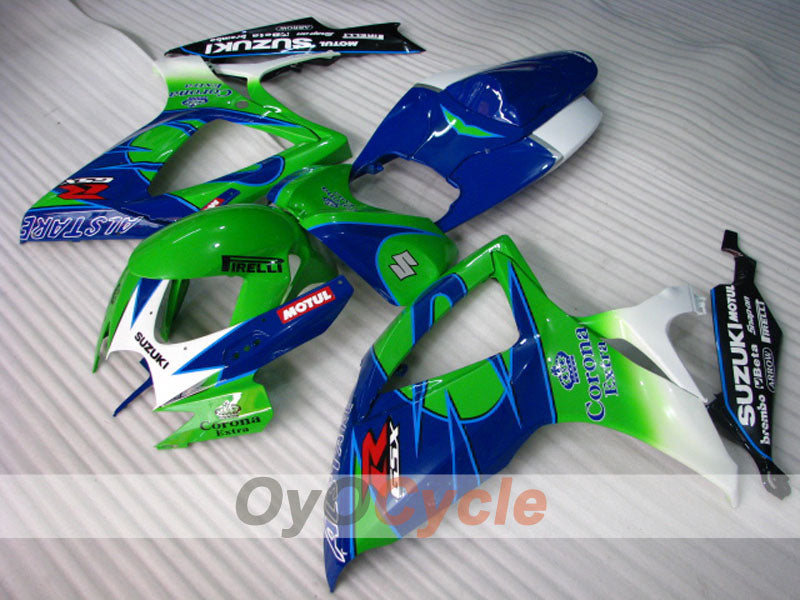 Carene a iniezione per GSX R750 06-07 - Verde, Blu - Corona #OYO87901276 Immagine secondaria del prodotto