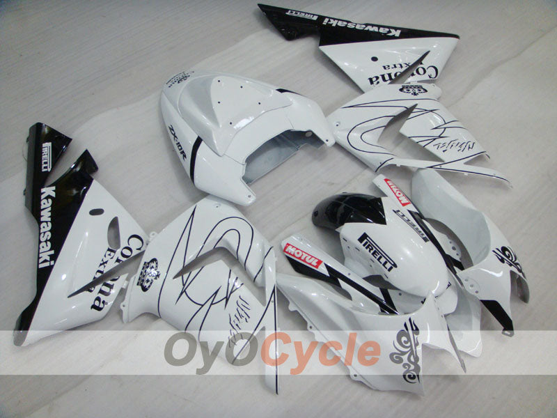 Kit carene a iniezione per NINJA ZX-10R 04-05 - Bianco, Nero - Corona #OYO87901494 Immagine principale del prodotto