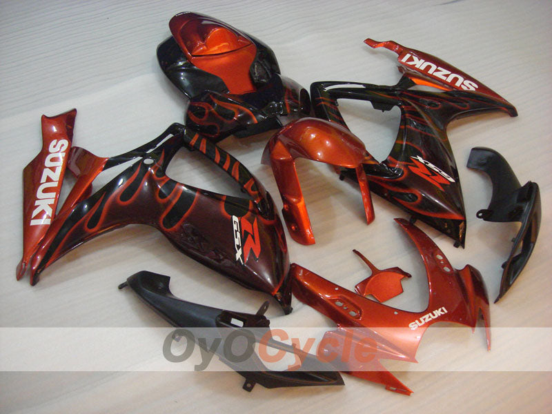 Kit carene a iniezione per GSX R750 06-07 - Arancione, Nero - Fiamma #OYO87901290 Immagine principale del prodotto