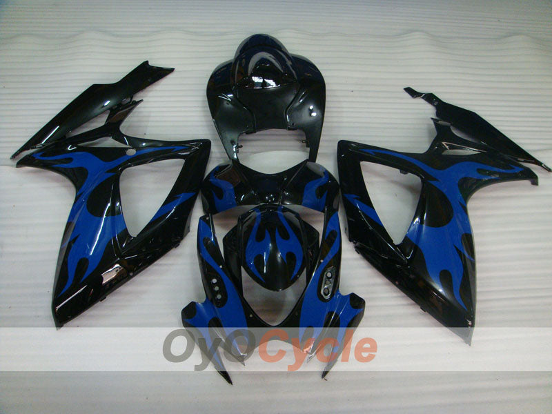 Kit carene a iniezione per GSX R600 06-07 - Blu, Nero - Fiamma #OYO87901499 Immagine secondaria del prodotto