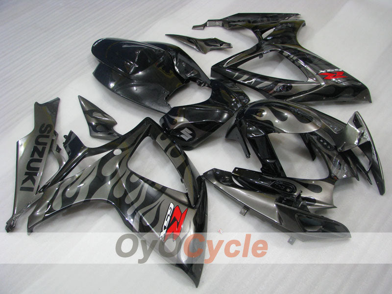 Kit carene a iniezione per GSX R750 06-07 - Nero, Argento - Fiamma #OYO87901297 Immagine principale del prodotto