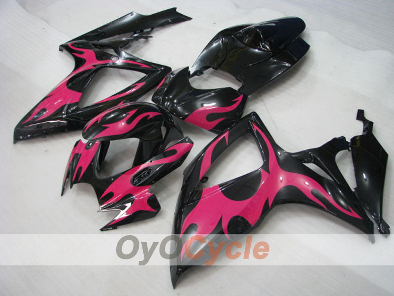 Kit carene a iniezione per GSX R750 06-07 - Nero, Rosa - Fiamma #OYO87901298 Immagine principale del prodotto