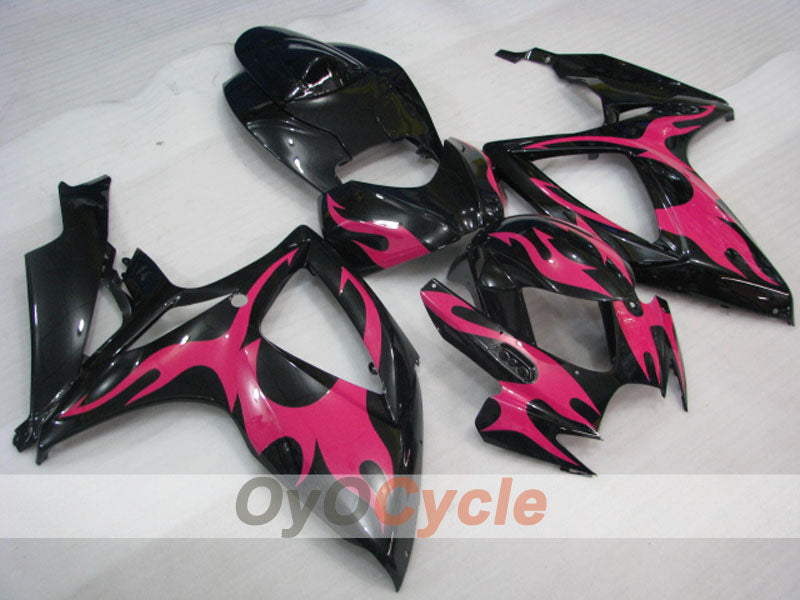 Carenatura a iniezione per GSX R600 06-07 - Rosso, Nero - Fiamma #OYO87901503 Immagine principale del prodotto