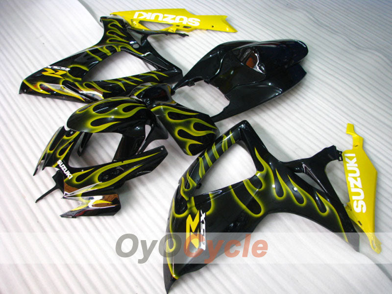 Carenatura a iniezione per GSX R750 anni 06-07 - Giallo, Nero - Fiamma #OYO87901299 Immagine secondaria del prodotto