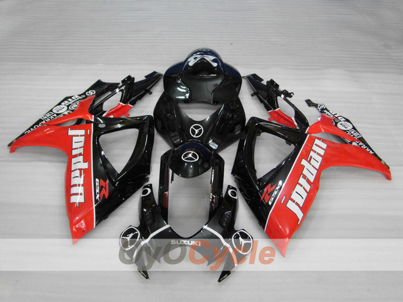 Kit carene a iniezione per GSX R600 06-07 - Rosso, Nero - Jordan #OYO87901505 Immagine secondaria del prodotto