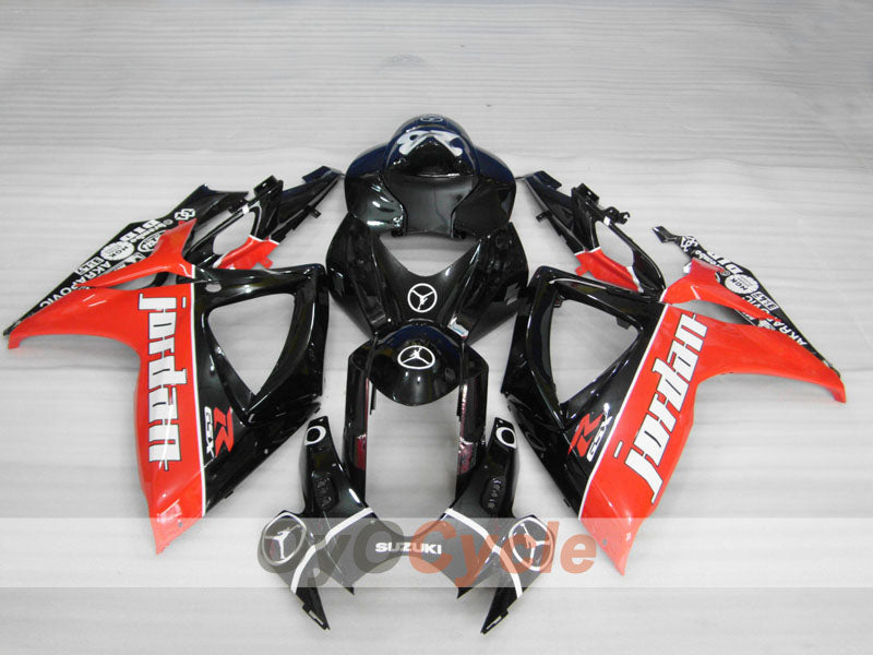 Kit carene a iniezione per GSX R750 anni 06-07 - Rosso, Nero - Jordan #OYO87901300 Immagine secondaria del prodotto