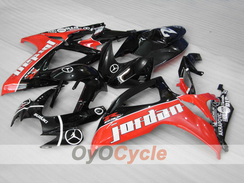 Kit carene a iniezione per GSX R750 anni 06-07 - Rosso, Nero - Jordan #OYO87901300 Immagine principale del prodotto