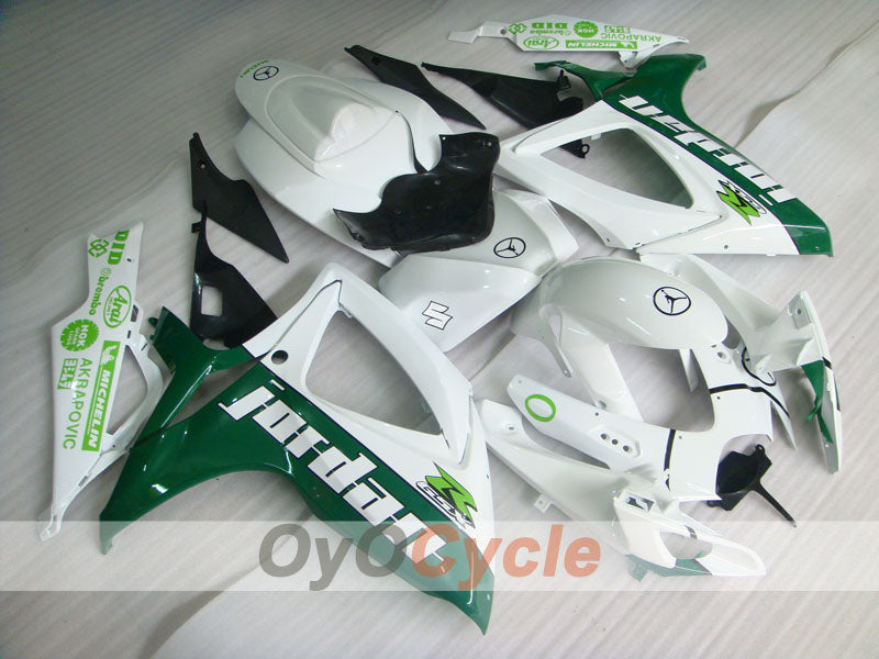 Kit carene a iniezione per GSX R750 06-07 - Verde, Bianco - Jordan #OYO87901303 Immagine principale del prodotto