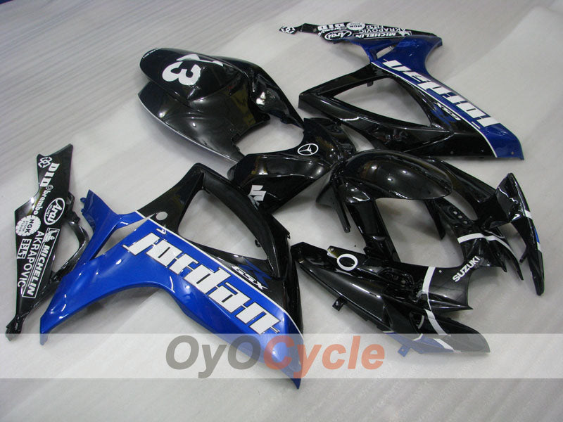 Carenatura a iniezione per GSX R750 06-07 - Blu, Nero - Jordan #OYO87901304 Immagine principale del prodotto