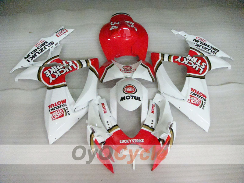 Carenatura a iniezione per GSX R600 06-07 - Rosso, Bianco - Lucky Strike, MICHELIN, MOTUL #OYO87901513 Immagine secondaria del prodotto