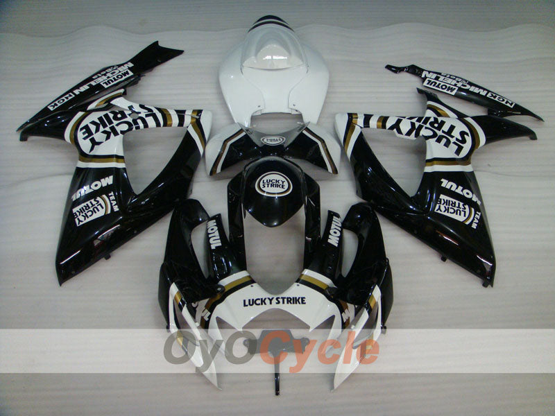 Carene a iniezione per GSX R600 06-07 - Bianco, Nero - Lucky Strike, MICHELIN, MOTUL #OYO87901515 Immagine secondaria del prodotto