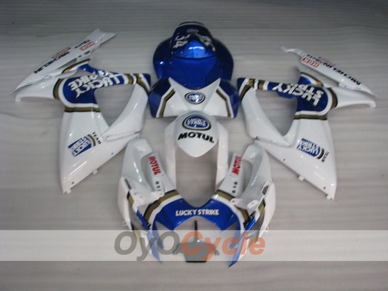 Kit carene a iniezione per GSX R600 06-07 - Blu, Bianco - Lucky Strike, MICHELIN, MOTUL #OYO87901519 Immagine secondaria del prodotto