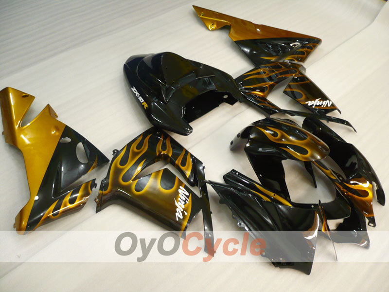 Kit carene a iniezione per NINJA ZX-10R 04-05 - Nero, Marrone - Fiamma #OYO87901538 Immagine principale del prodotto
