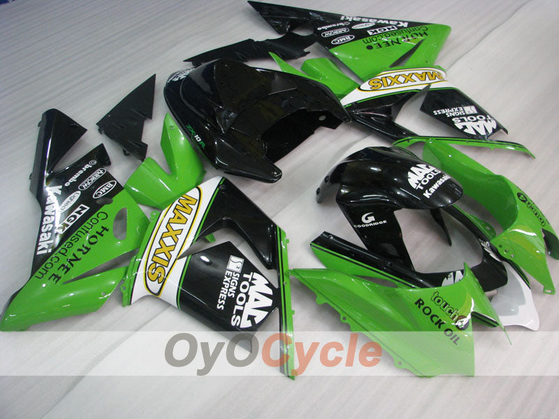 Kit carenatura a iniezione per NINJA ZX-10R 04-05 - Verde, Nero - MAXXIS #OYO87901543 Immagine principale del prodotto