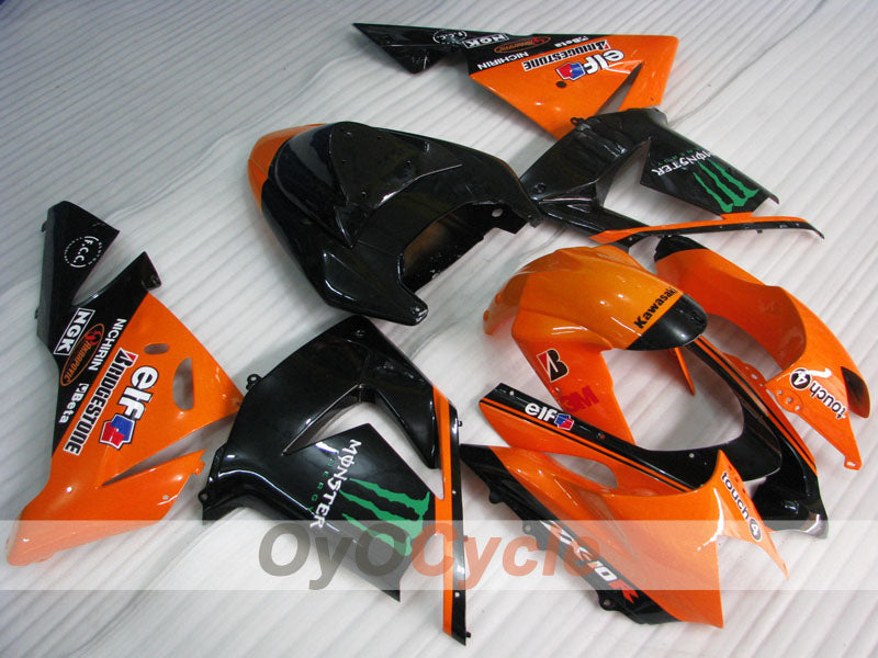 Kit carene stampate a iniezione per NINJA ZX-10R 04-05 - Arancione, Nero - Monster #OYO87901546 Immagine principale del prodotto