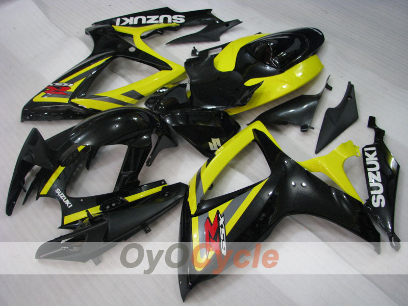 Kit carene stampate a iniezione per GSX R600 06-07 - Giallo, Nero - Stile originale #OYO87901556 Immagine secondaria del prodotto