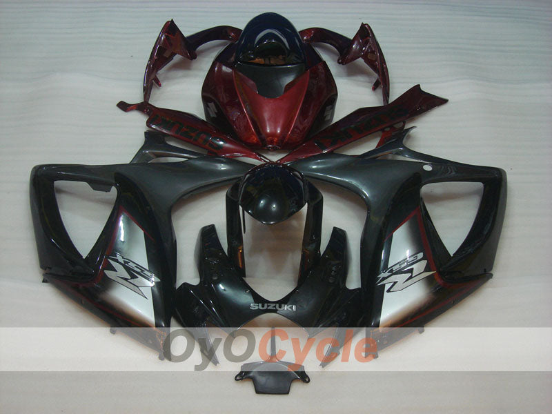 Kit carene a iniezione per GSX R600 06-07 - Rosso, Nero - Stile di fabbrica #OYO87901575 Immagine secondaria del prodotto