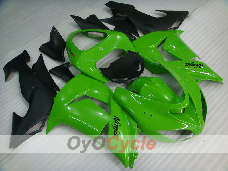 Kit carene a iniezione per NINJA ZX-10R 06-07 - Verde, Nero - Stile di fabbrica #OYO87901584 Immagine secondaria del prodotto