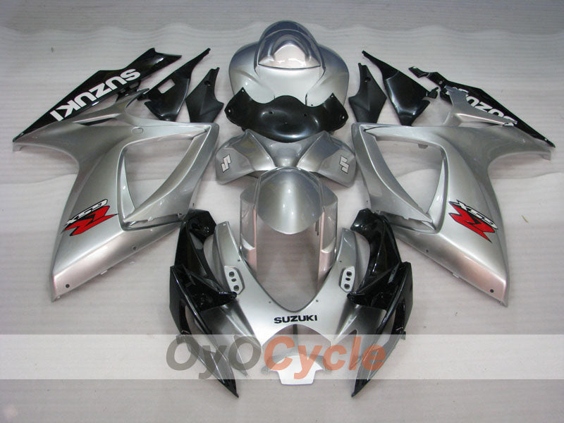 Kit carene a iniezione per GSX R600 06-07 - Nero, Argento - Stile Fabbrica #OYO87901588 Immagine secondaria del prodotto