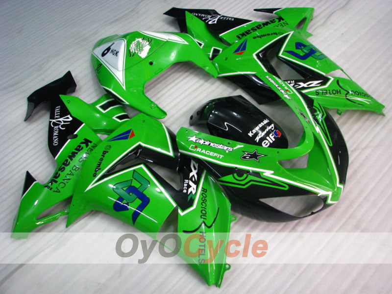 Kit carene a iniezione per NINJA ZX-10R 06-07 - Verde, Nero - Stile di fabbrica #OYO87901589 Immagine principale del prodotto