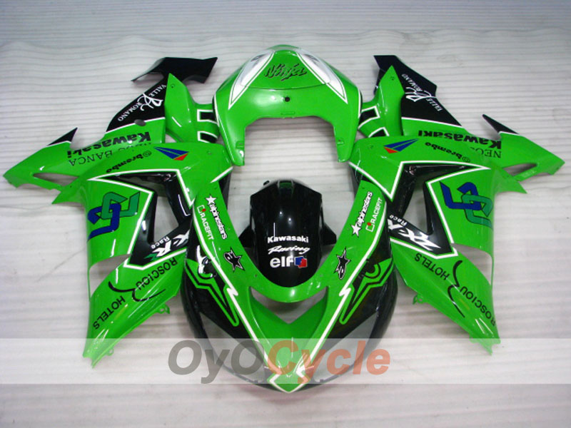 Kit carene a iniezione per NINJA ZX-10R 06-07 - Verde, Nero - Stile di fabbrica #OYO87901589 Immagine secondaria del prodotto