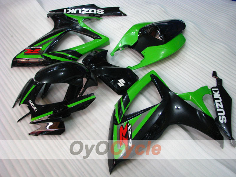Kit carenatura a iniezione per GSX R600 06-07 - Verde, Nero - Stile di fabbrica #OYO87901590 Immagine secondaria del prodotto