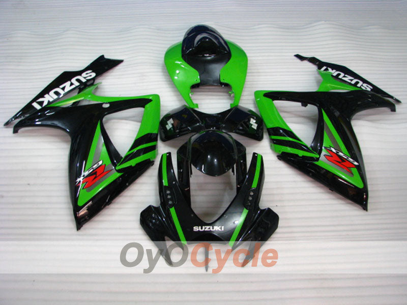 Kit carene a iniezione per GSX R750 06-07 - Verde, Nero - Stile di fabbrica #OYO87901350 Immagine secondaria del prodotto