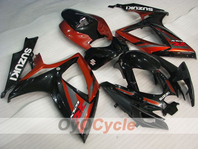 Kit carenatura a iniezione per GSX R600 del 06-07 - Rosso, Nero - Stile di fabbrica #OYO87901592 Immagine principale del prodotto