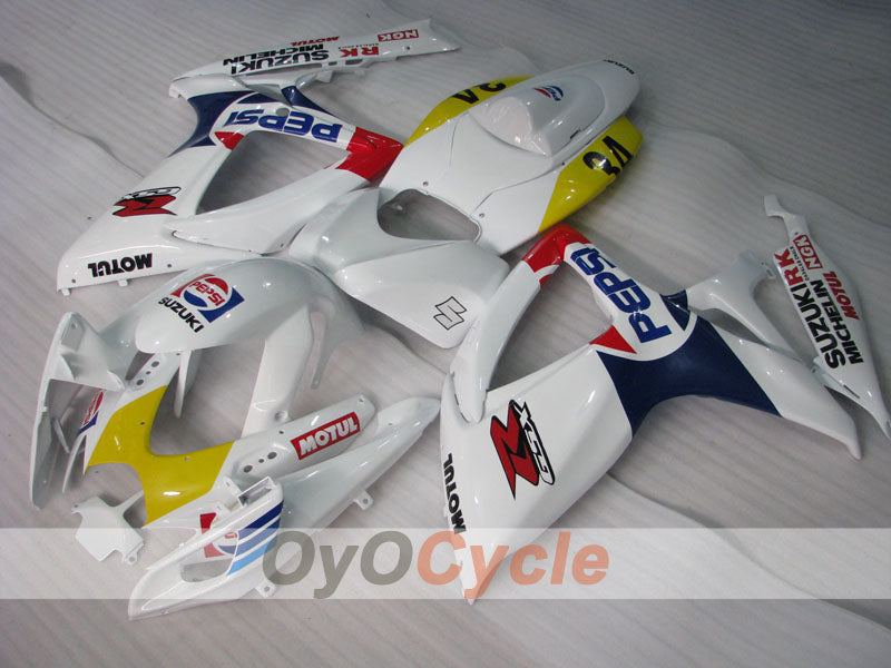 Carenatura a iniezione per GSX R750 anni 06-07 - Bianca - PEPSI #OYO87901353 Immagine principale del prodotto