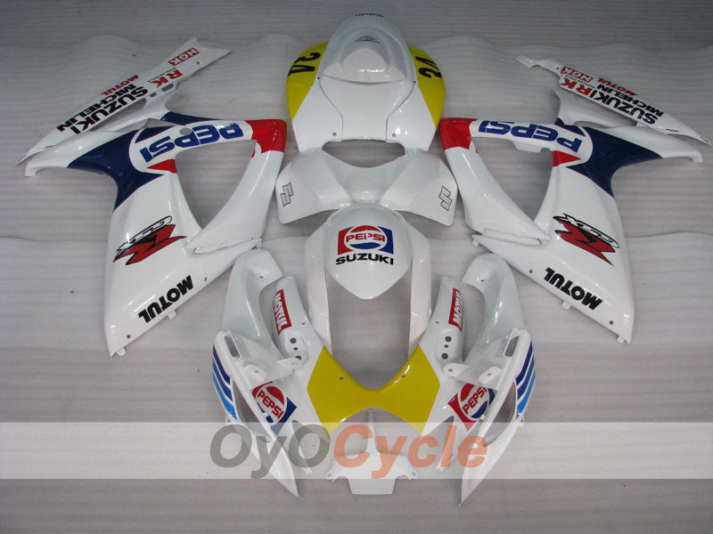 Carena a iniezione per GSX R600 06-07 - Giallo, Bianco - MICHELIN, MOTUL, PEPSI #OYO87901596 Immagine secondaria del prodotto