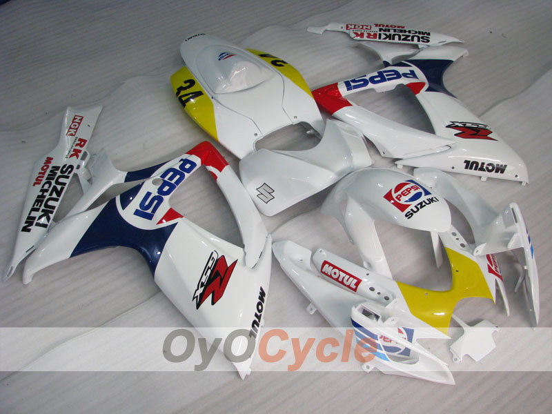 Carena a iniezione per GSX R600 06-07 - Giallo, Bianco - MICHELIN, MOTUL, PEPSI #OYO87901596 Immagine principale del prodotto