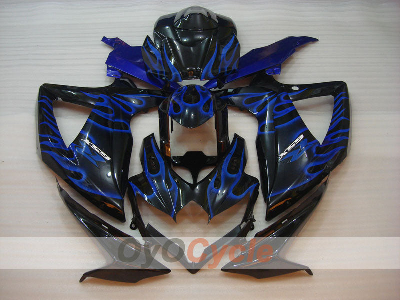 Carenatura a iniezione per GSX R750 08-10 - Blu, Nero - Fiamma #OYO87901440 Immagine secondaria del prodotto