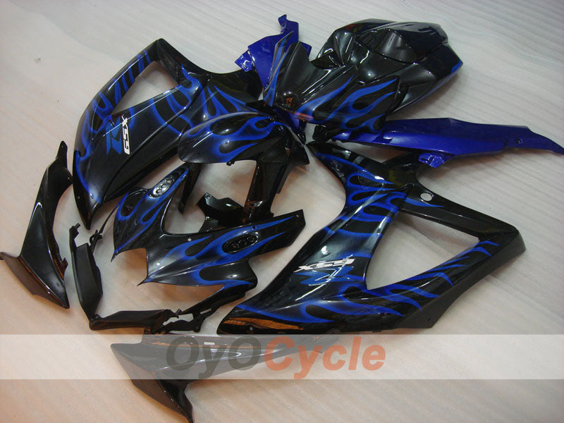 Carenatura a iniezione per GSX R750 08-10 - Blu, Nero - Fiamma #OYO87901440 Immagine principale del prodotto
