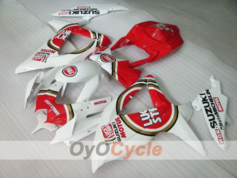Kit carenatura a iniezione per GSX R750 08-10 - Rosso, Bianco - Lucky Strike #OYO87901454 Immagine secondaria del prodotto