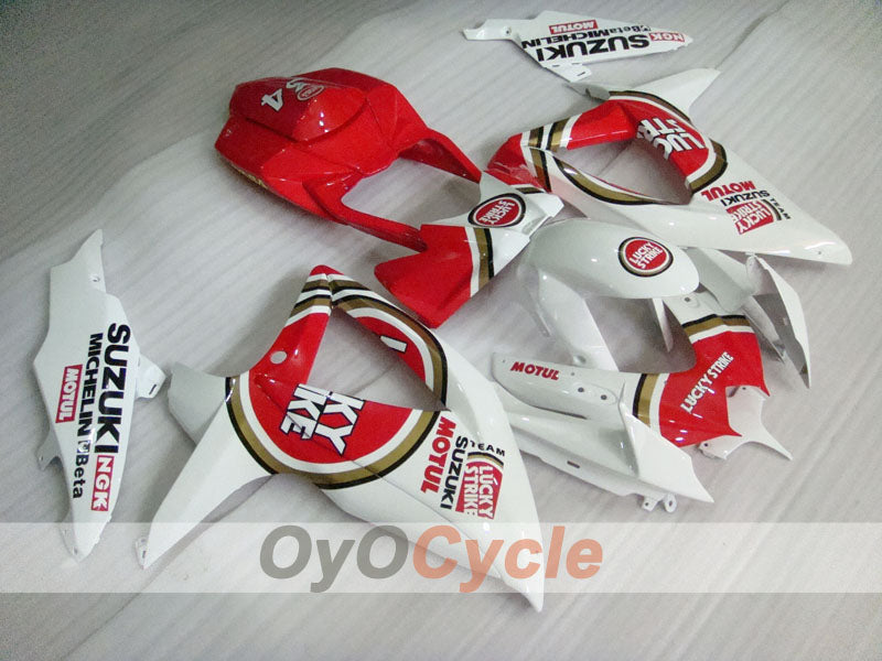 Kit carenatura a iniezione per GSX R750 08-10 - Rosso, Bianco - Lucky Strike #OYO87901454 Immagine principale del prodotto