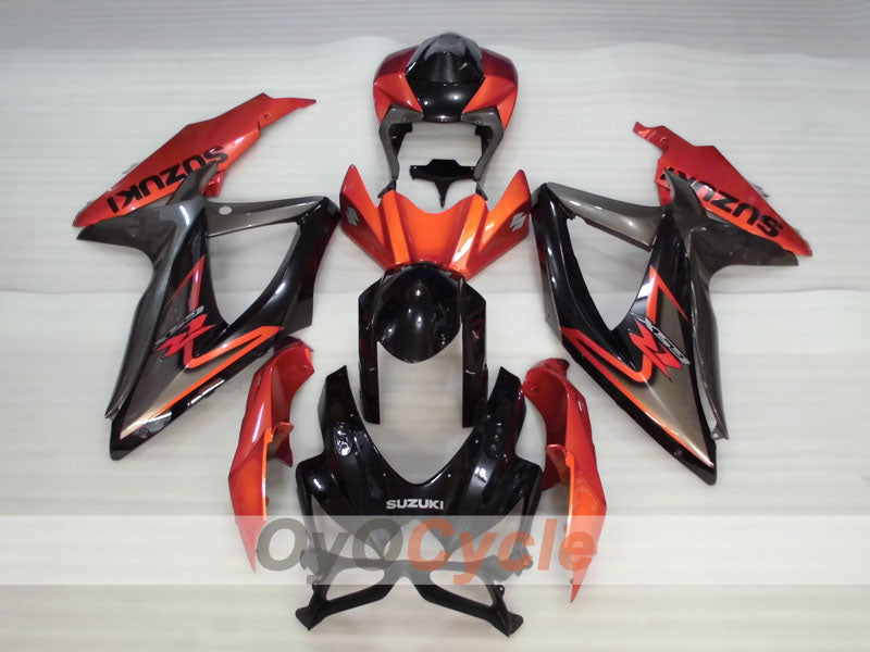 Kit carene a iniezione per GSX R600 08-10 - Arancio, Nero - Stile fabbrica #OYO87901646 Immagine secondaria del prodotto