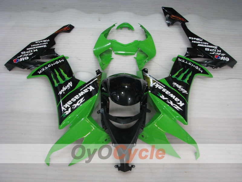 Kit carene a iniezione per NINJA ZX-10R 08-10 - Verde, Nero - Monster #OYO87901654 Immagine secondaria del prodotto
